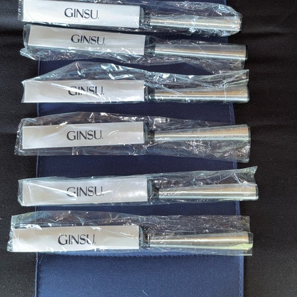6 Ginsu Koden Steak Knife Set Cutlery NEW Knives - Picture 1 of 4